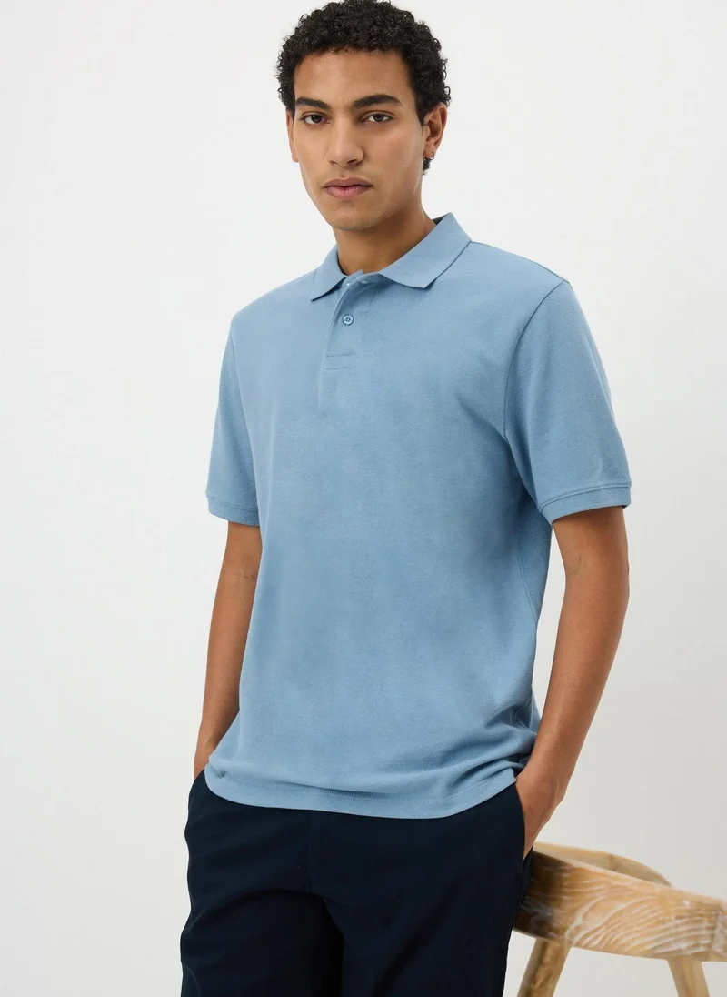 Matalan Light Blue Essential Polo Shirt
