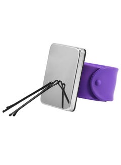 Brrnoo Jam Braiding Gel Magnetic Hair Clip Wrist Band Hair Clips Bracelet For Hairpin Collection( 4Purple)  - Image 3