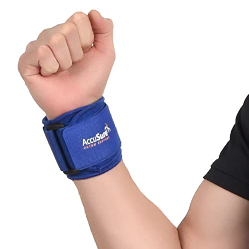 AccuSure Neoprene Fitness Exercise Wrist Wrap Bands, Wrist Support for Gym, Sports for Men & Women, Helps Relieve Pain, Minimizes Injury - Image 1