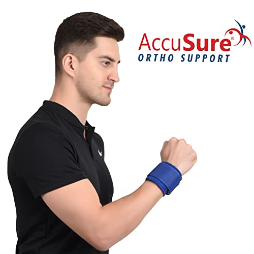 AccuSure Neoprene Fitness Exercise Wrist Wrap Bands, Wrist Support for Gym, Sports for Men & Women, Helps Relieve Pain, Minimizes Injury - Image 3