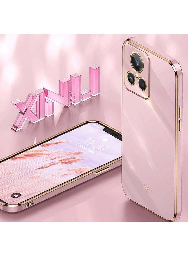 اس-توب جراب لهاتف Realme GT2 Explorer Master 5G من XINLI بحافة مستقيمة 6D مطلي بالكهرباء من مادة TPU - Image 3