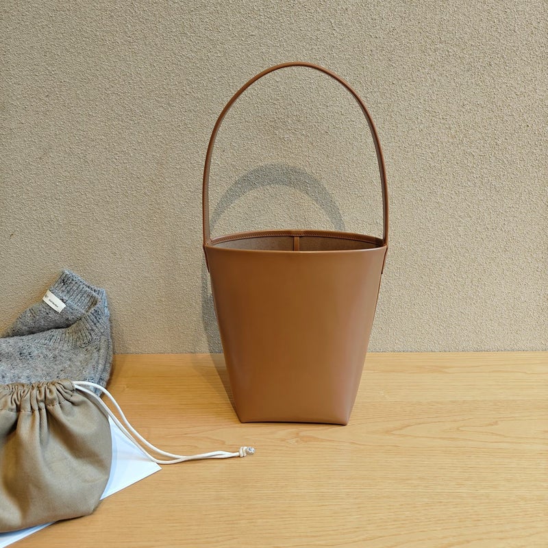 Bucket Bag Genuine Leather Underarm Bag High-End Shoulder Bag Trendy Ladies Casual Easiest For Match Commuting Bag Manufacturer - Image 4