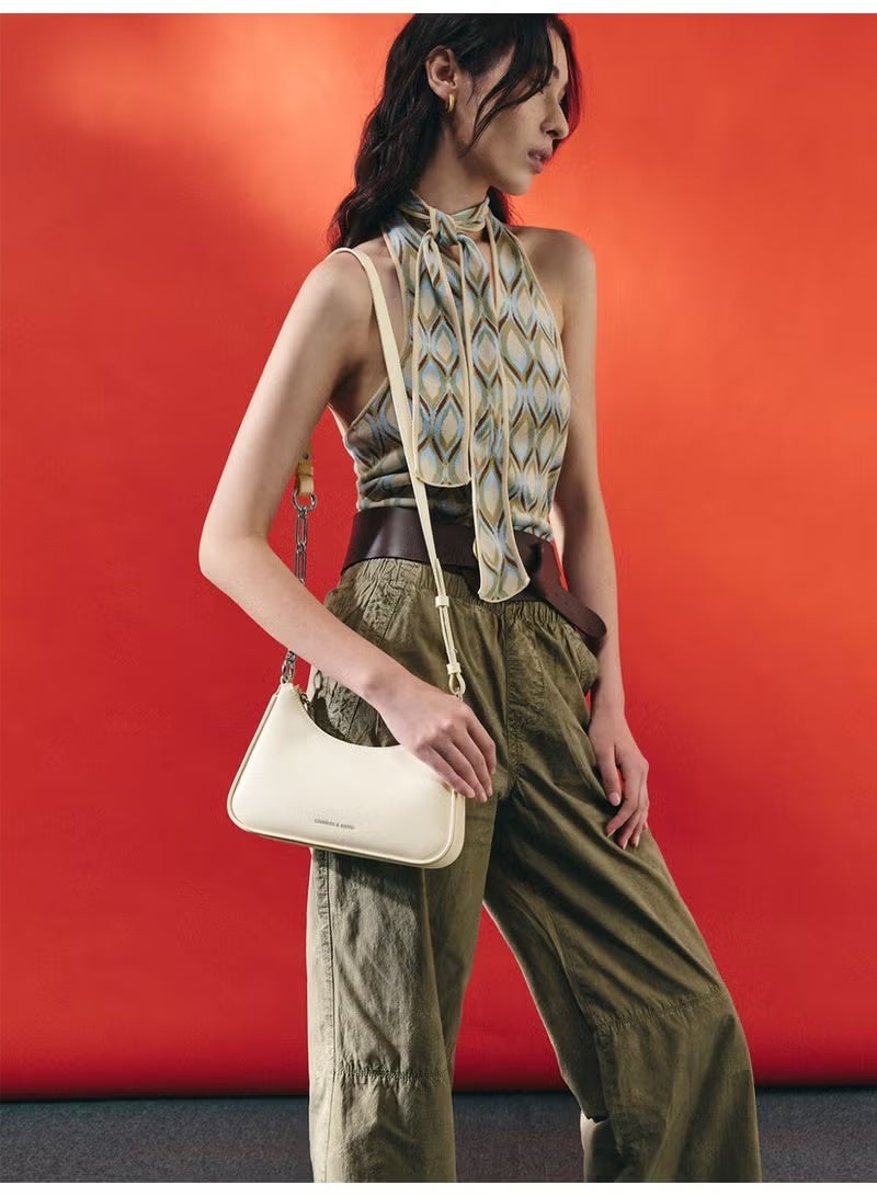 تشارلز & كيث حقيبة كتف وحقيبة صدرية للسيدات من تشارلز آند كيث - موديل "لين" بسلسلة حلقية مترابطة - Image 5