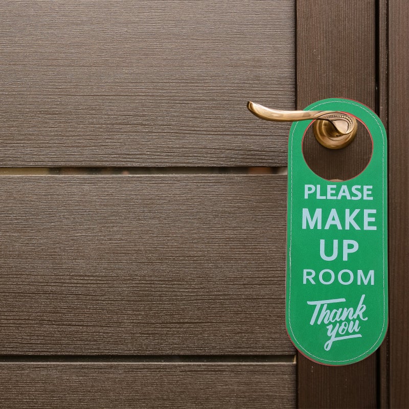 2pcs Do Not Disturb Door Sign Please Knock Room Sign Door Knob Sign Double Sided Door Hanger Sign - Image 4