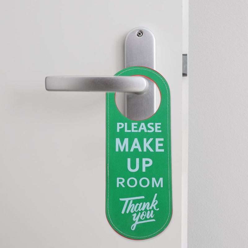 2pcs Do Not Disturb Door Sign Please Knock Room Sign Door Knob Sign Double Sided Door Hanger Sign - Image 2