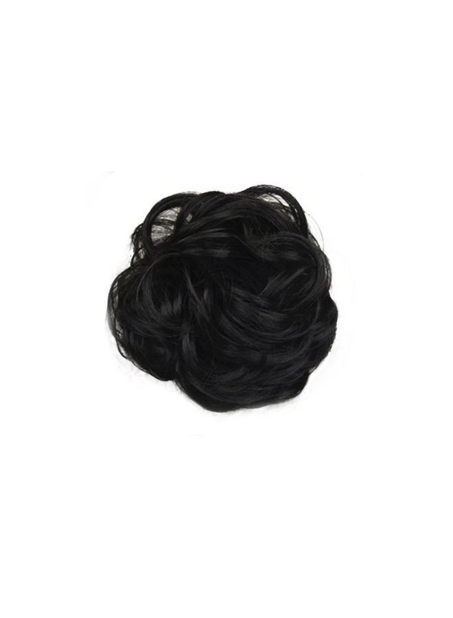 NIBEMINENT Elastic Rubber Band Hair Bun Black 5.5cm - Image 2