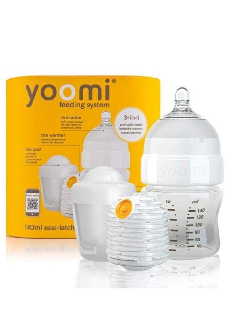 Yoomi 5oz Bottle and Warmer and Soft and Pod and White Collar 1 of Set - Image 1
