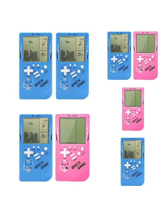 Blue Blue Two Educational Handheld Game Console Set Portable Classic Electronic Toy Gift - Image 1