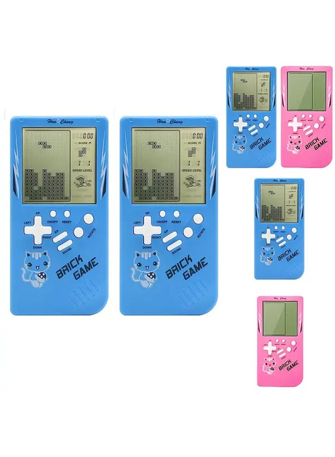 Blue Blue Two Educational Handheld Game Console Set Portable Classic Electronic Toy Gift - Image 4