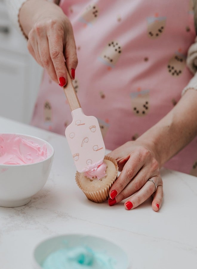 Handstand Kitchen Smoko Lil B Dumpling Kawaii Spatula Set with Silicone Scraper and Wooden Handle - Image 5