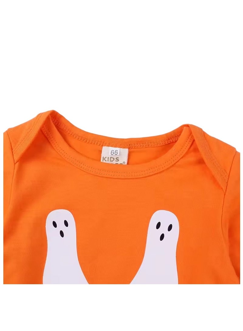 Doodle Kiddo Baby's First Halloween Romper Costume with Headband - Image 2