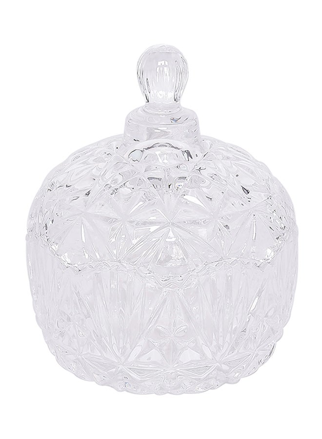 Glass Sugar Pot Clear 10.5x12centimeter - Image 1
