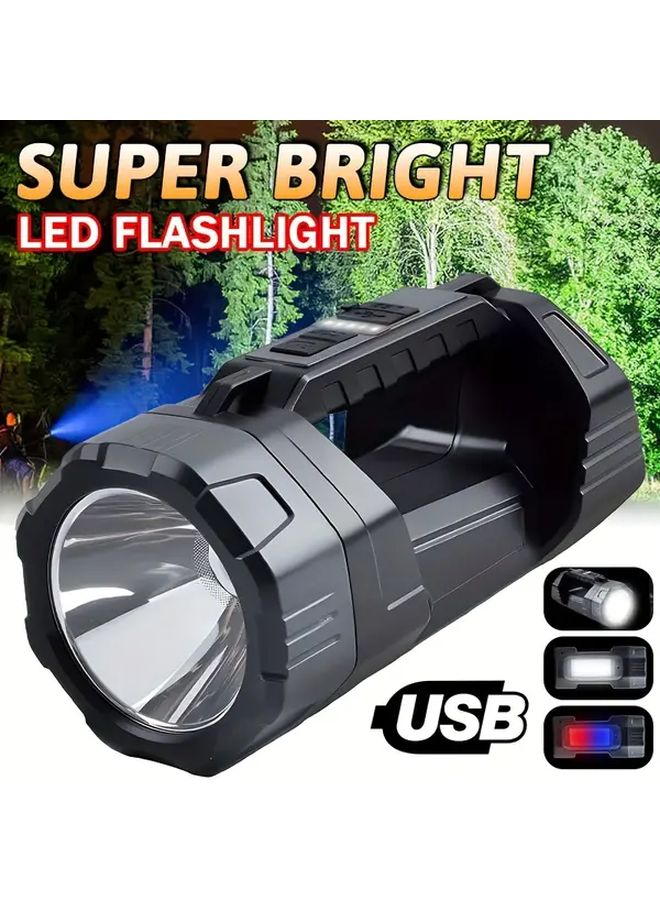 Rechargeable LED Flashlight Super Bright Handheld Lamp For Camping Emergency - Image 2