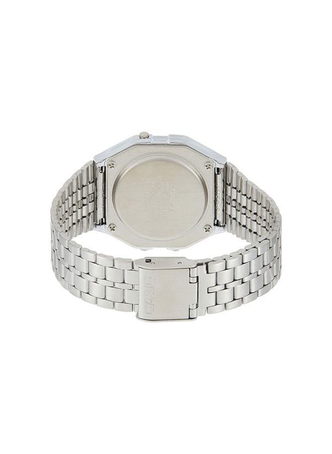 CASIO Men Vintage Water Resistant Digital Watch A159WAD-1DF - 37 mm - Silver - Image 2