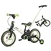 JMMD 6 in 1 Toddler Bike with Push Handle for Kids 1860 Months 12 Foldable Balance Bike with Training Wheels Pedals Brakes Kickstand Push Tricycle Toddler Gift Toys for Boy Girl - Image 3