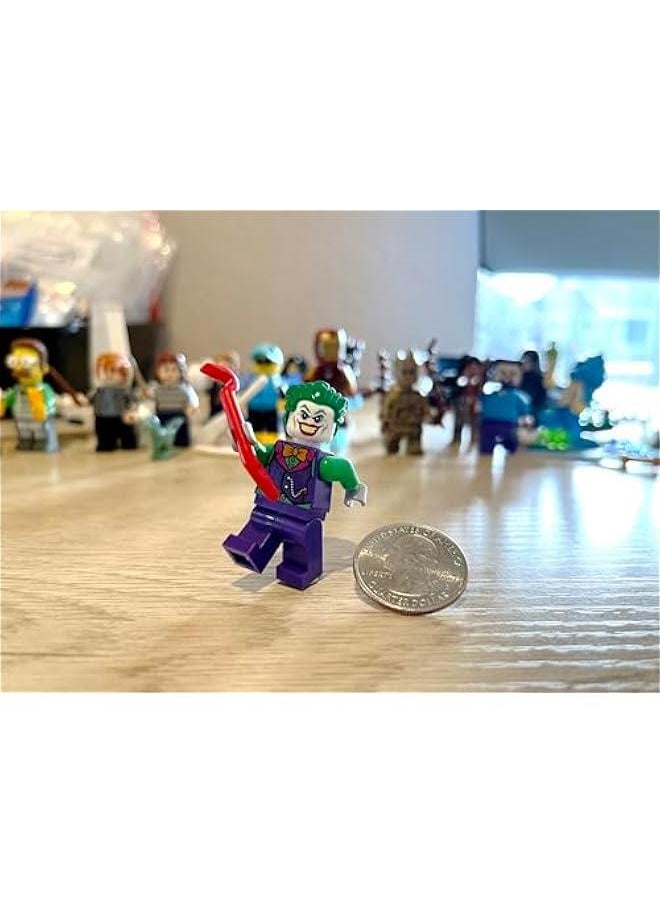 Arabest Super Heroes DC Batman Minifigure - Joker (in Orange Bow tie) with Crowbar 76119  - Image 3