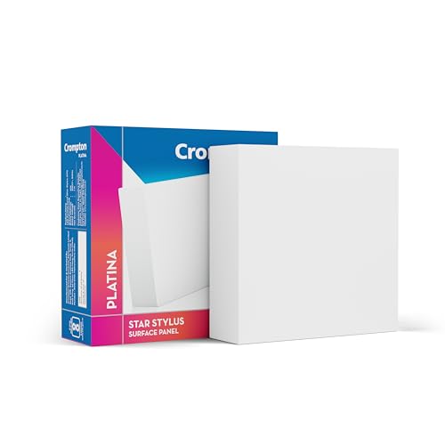 Crompton Platina Star Stylus Surface Panel 6W Square Natural White | Pack of 1 | No False Ceiling Required, Outer Dimension: 90 mm | Surface Mount | for Hall, Bedroom, Kitchen, Office, Store - Image 1