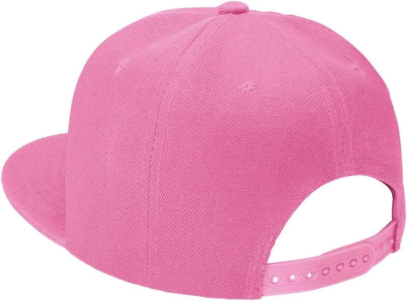Falari Classic Snapback Hat Cap Hip Hop Style Flat Bill Blank Solid Color Adjustable Size - Image 3