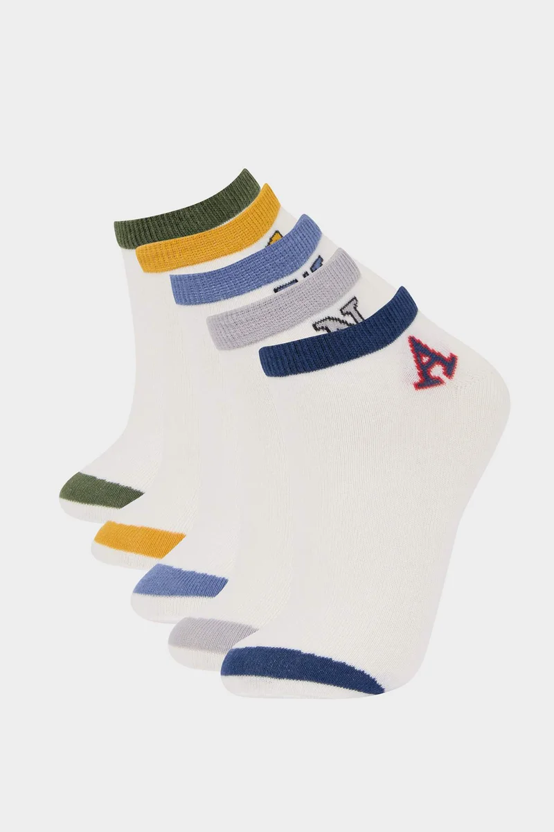 ديفاكتو Boy Printed 5 Piece Short Socks