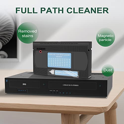 Nicer VCR Head Cleaner for VCR VHS Players, VHS Video Head Cleaner Tape, Wet Type - Image 5