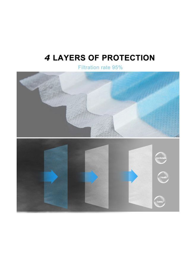 NIBEMINENT Pack Of 10 Disposable Face Mask - Image 4