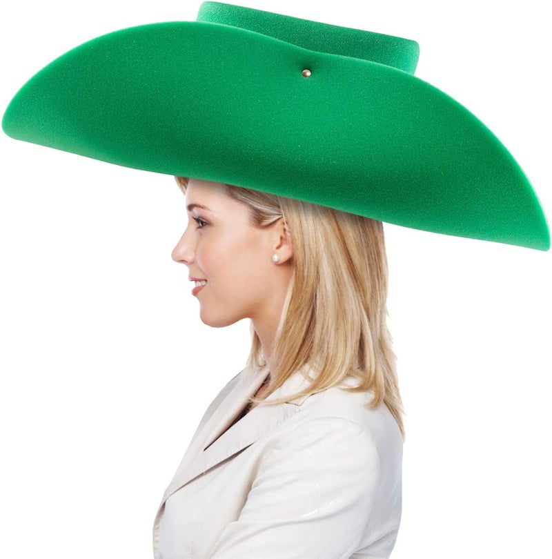 FUNSTITUTION Giant Foam Cowboy Hat - Oversized Huge Cowboy Hat - Silly, Crazy and Funny Green Hats for Adults and Kids - Image 4