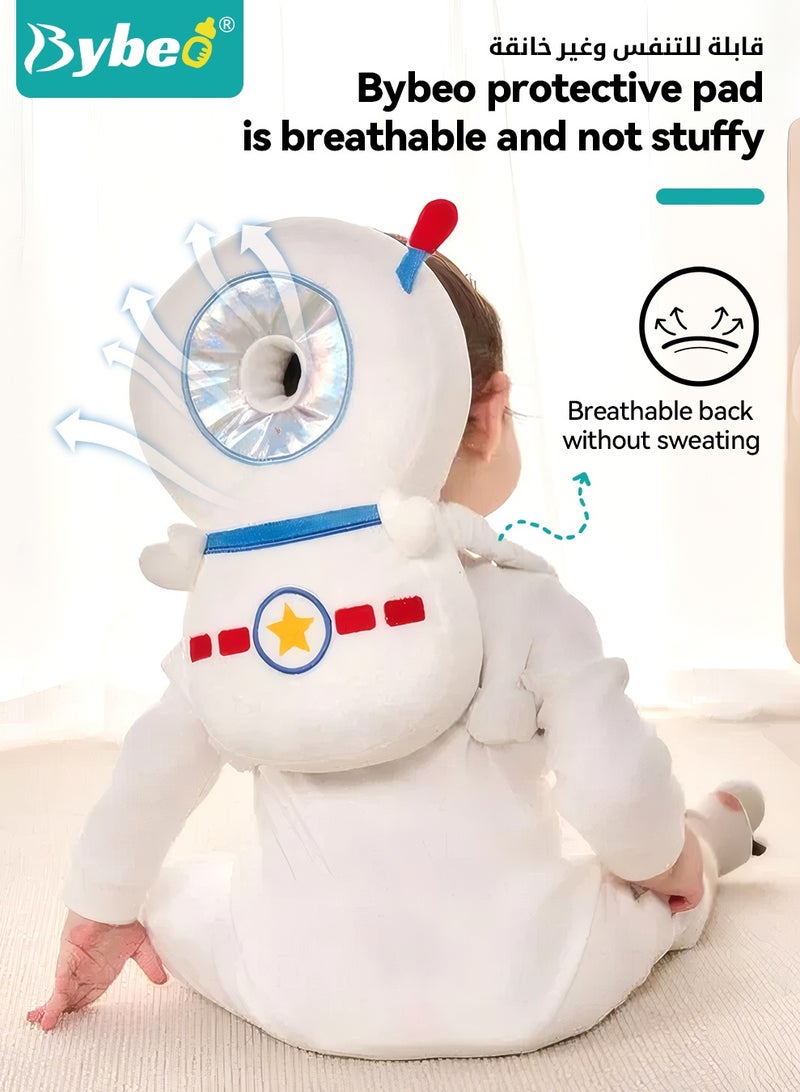بيبو وسادة واقية لرأس الاطفال ضد السقوط مع 2 وسادات الركبة، آدات أمان لحماية رأس وظهر وركبتي الأطفال الرضع عندما يزحف ويمشى - Image 2