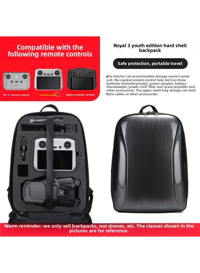 Suitable For DJI Royal 3 UAV Storage Backpack Mavic 3classic Remote Control Protection Bag With Screen 