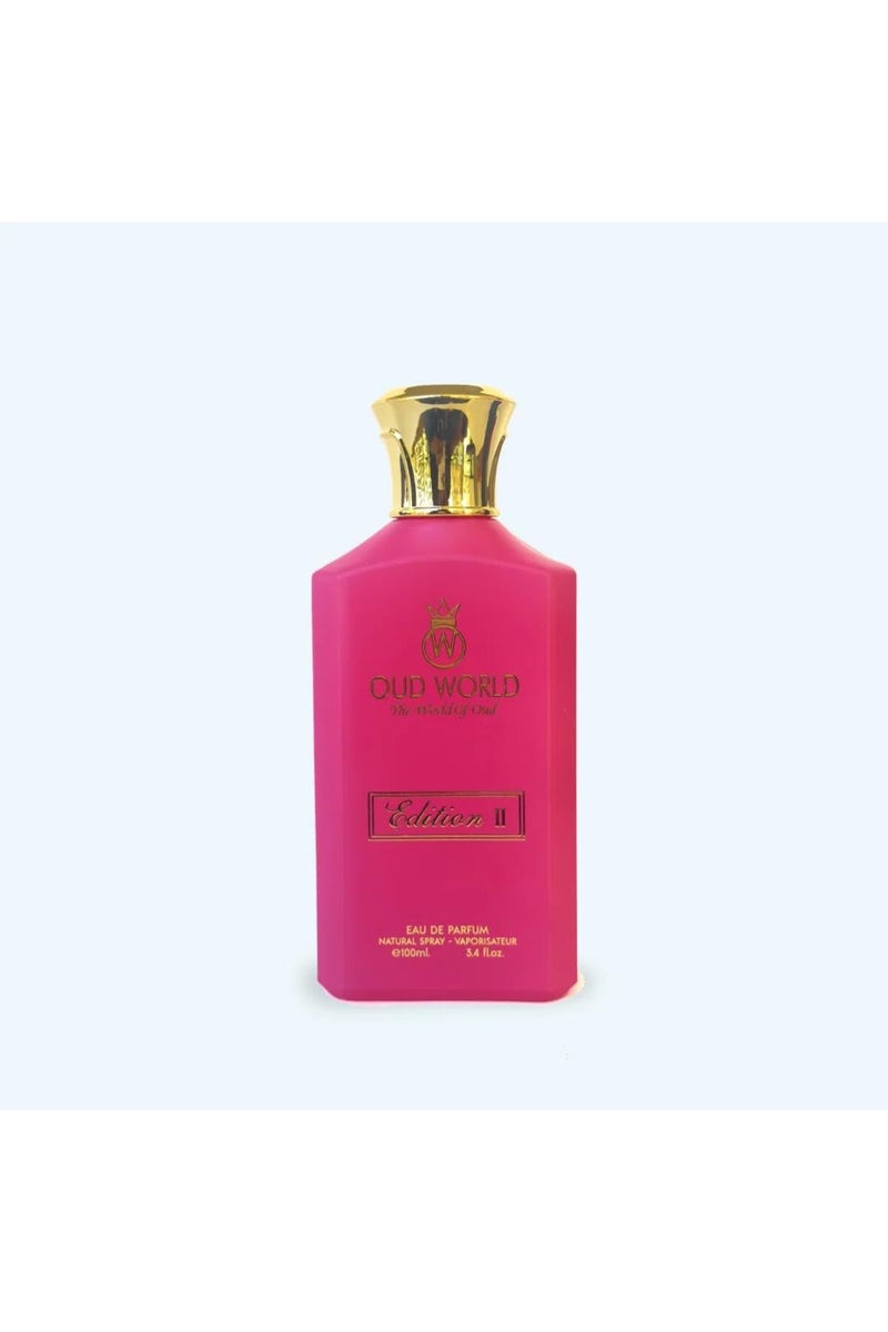 Oud World EDITION 2 PINK EDP Women – Floral Fruity (Yuzu, Pomegranate) – 100ml - Image 1