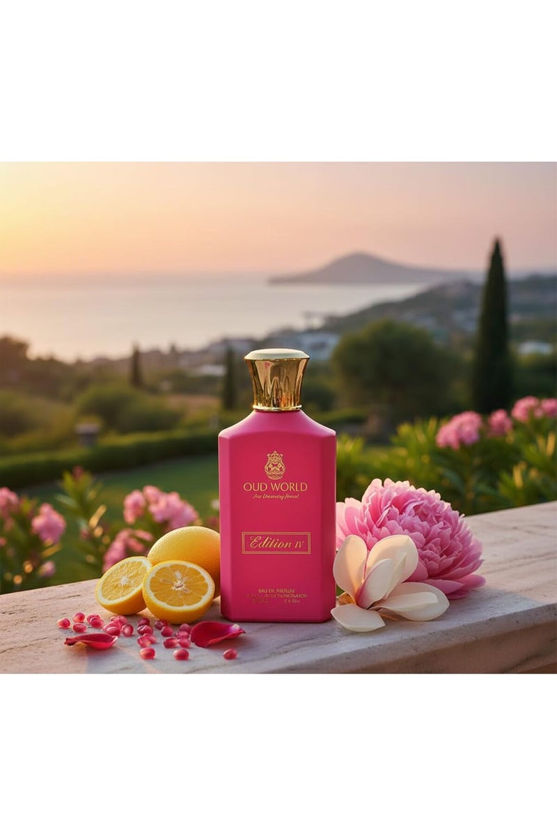 Oud World EDITION 2 PINK EDP Women – Floral Fruity (Yuzu, Pomegranate) – 100ml - Image 2