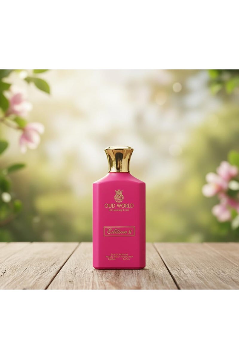 Oud World EDITION 2 PINK EDP Women – Floral Fruity (Yuzu, Pomegranate) – 100ml - Image 3