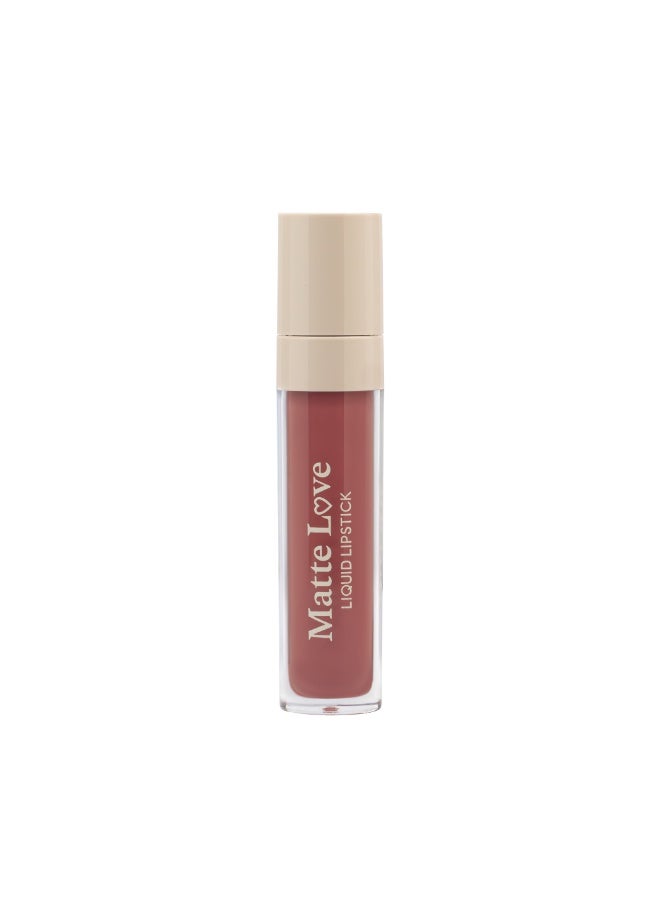 Armaf Beaute Matte Love Liquid Lipstick Nude Mood – 5ml, Pigmented Long-Lasting Velvet Matte Finish, Smudge-Proof, Lightweight, Smooth Lip Color - Image 1