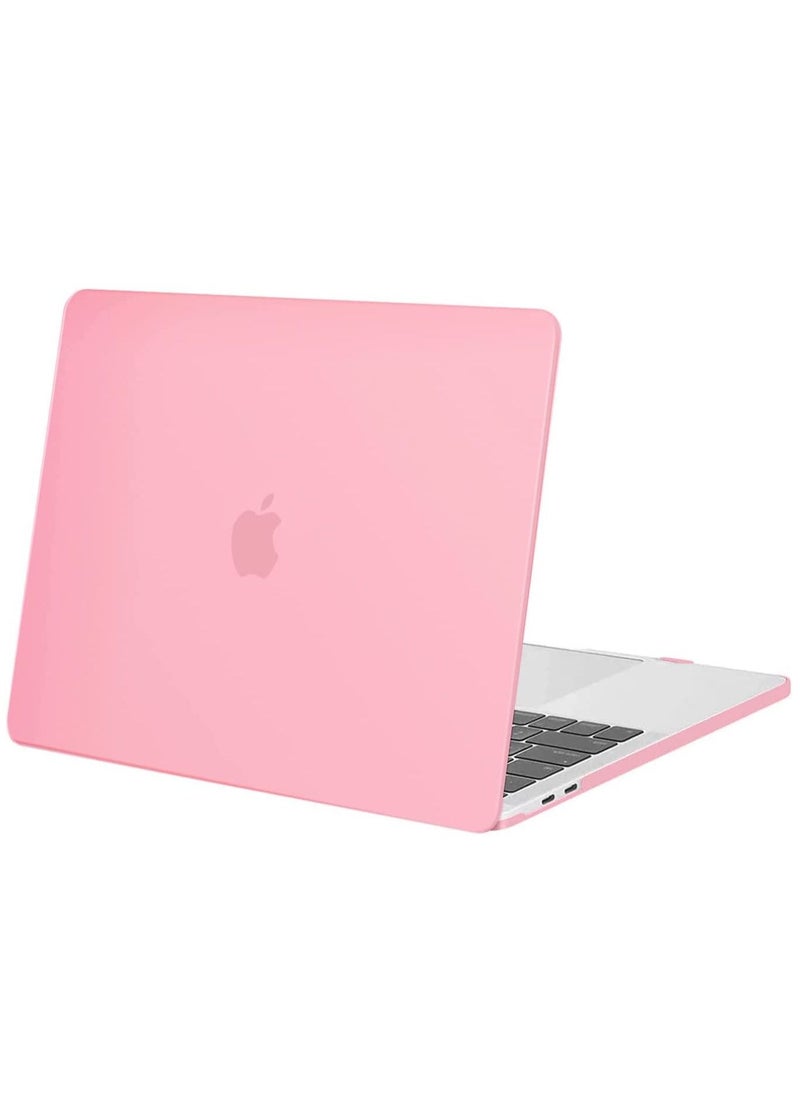 New MacBook Air 13 inch Case 2022 2021 2020 M1 A2337 A2179 A1932 Plastic Hard Shell Case with Keyboard Cover for Mac Retina Display with Touch ID Pink