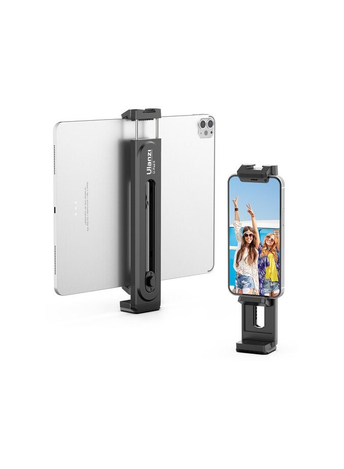 Ulanzi ULANZI U-Pad II Smartphone & Tablet Clamp – Adjustable Holder with Cold Shoe & 1/4” Screw Mount for Tripods, Video Rigs, Live Streaming & Content Creation - Image 1