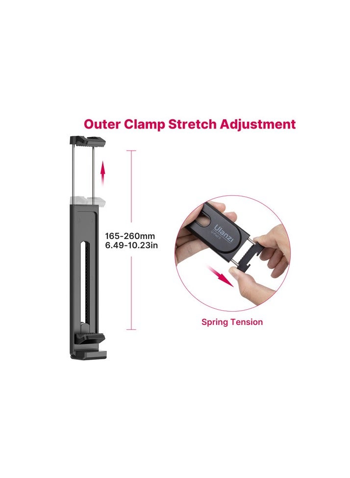 Ulanzi ULANZI U-Pad II Smartphone & Tablet Clamp – Adjustable Holder with Cold Shoe & 1/4” Screw Mount for Tripods, Video Rigs, Live Streaming & Content Creation - Image 5