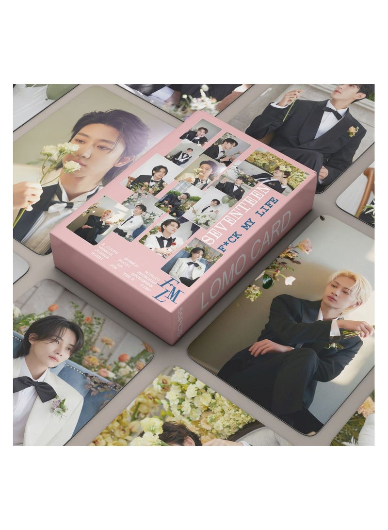 NIBEMINENT 55 Pcs Kpop SEVENTEEN MY LIFE Lomo Cards Card For Fans Collection Gifts - Image 2