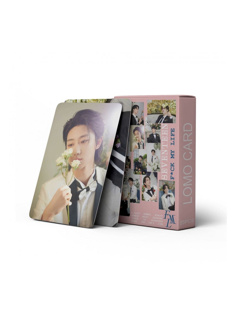 NIBEMINENT 55 Pcs Kpop SEVENTEEN MY LIFE Lomo Cards Card For Fans Collection Gifts - Image 3