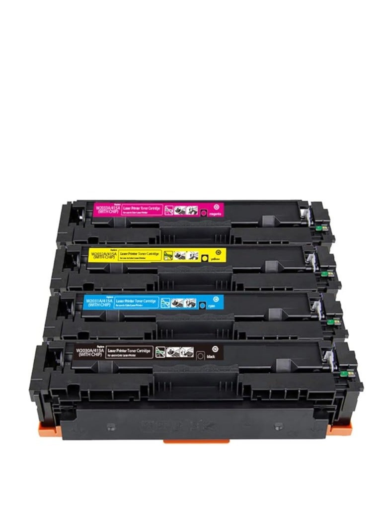 EASY PRINT 415A toner cartridge set compatible with W2030A/K, W2031A/C, W2032A/Y& W2033A/M  - Image 1