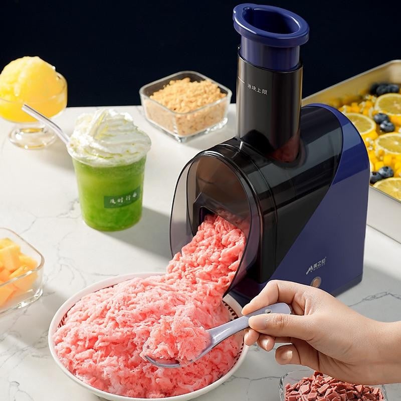 CME Slushie Maker Household Small Rechargeable Ice Shaver Ice Crusher Ice Powder Milk Tea Stall Commercial Gadget Soft-Serve Ice Machine - Image 5