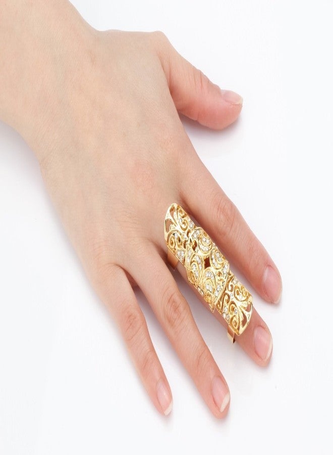 Szxc خاتم كريستالي مزدوج قابل للتعديل من Szxc Jewelry للنساء - Image 3