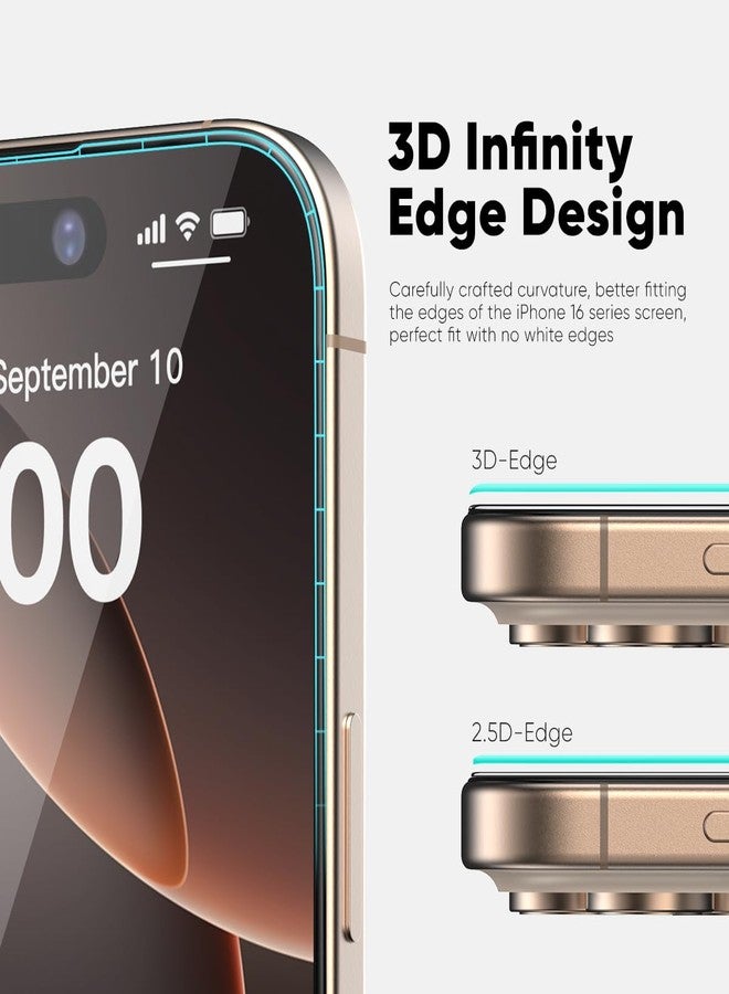 FLOLAB NanoArmour ONETIME PRO for iPhone 16 Pro Max Screen Protector, Anti-Reflective, PolarSpectra Anti-Rainbow, 3D Tempered Glass, Edge Reinforced, Easy Install, Dust-Free, Scratch Resistant - Image 2