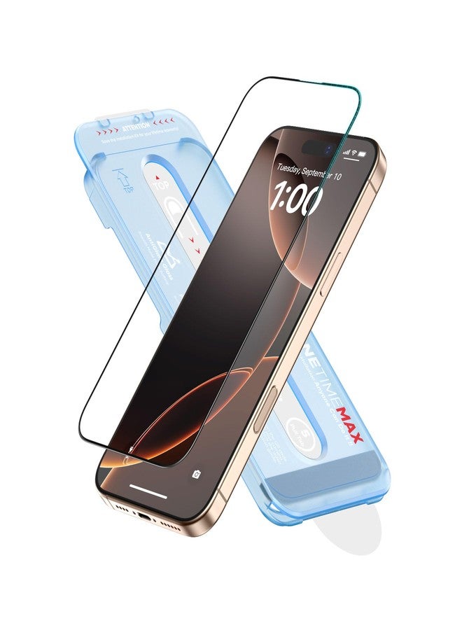 FLOLAB NanoArmour ONETIME PRO for iPhone 16 Pro Max Screen Protector, Anti-Reflective, PolarSpectra Anti-Rainbow, 3D Tempered Glass, Edge Reinforced, Easy Install, Dust-Free, Scratch Resistant - Image 1