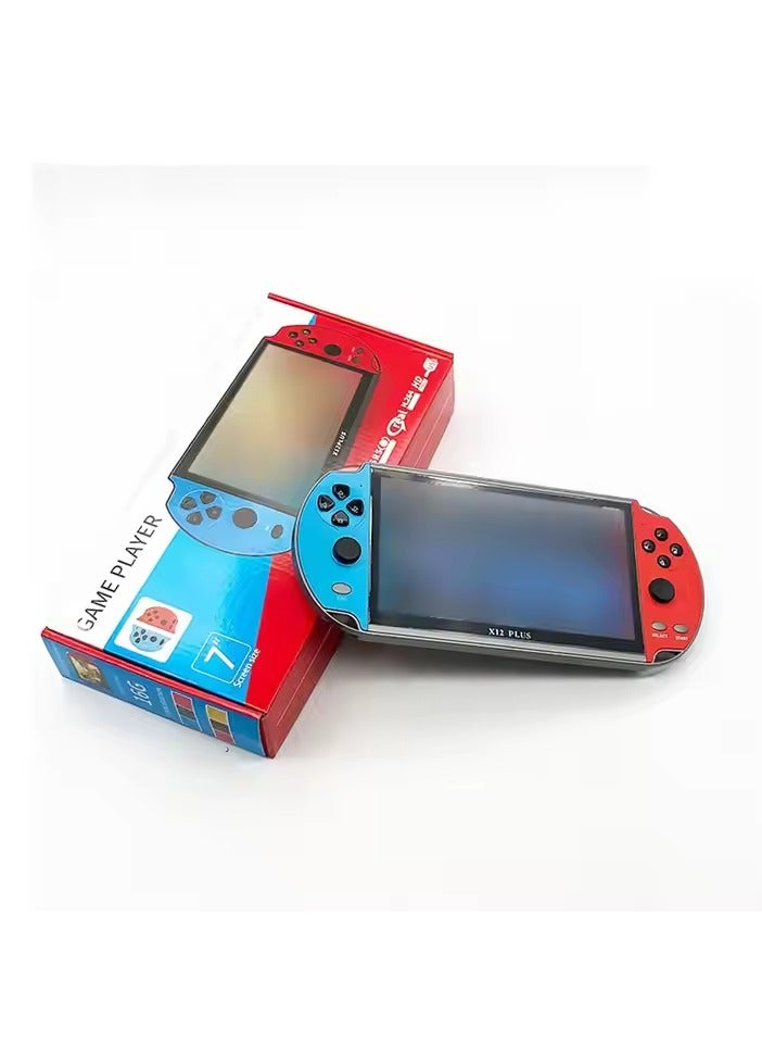 X12 Plus 7 inch Video Game Console Handheld Portable MP5, Built in 1000 Games,16GB Memory, Nostalgic Arcade Game Console with Joystick,Support GBC/GBA/NES/MD/SMC/SFC - Image 3