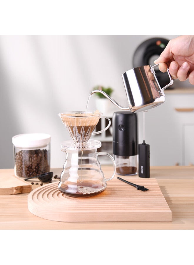 Cliton Electric Coffee Grinder Handheld Coffee Bean Grinding Machine Hand Drip Coffee Maker Filter Cup Hand Grinder Coffee Pot Set - Image 4
