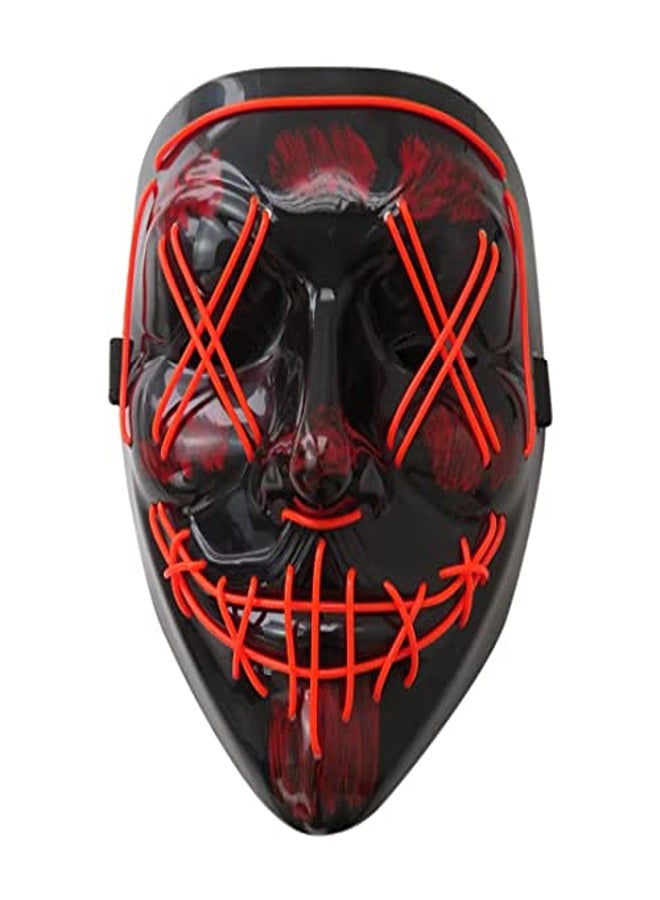 Halloween LED Mask & Gloves Set – Light-Up Cosplay Costume for Festivals & Parties  - Image 1