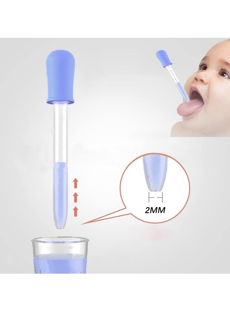 Excefore قطارة سائلة، عبوة من 2 قطارة سائلة، قطارات، قطارات سيليكون، للقيام بنفسك، حلوى، زيت، مطبخ، صنع حلوى مطاطية - Image 2