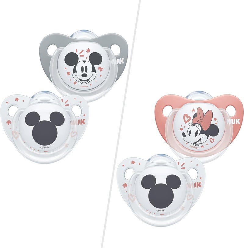NUK Trendline Silicone Soother Pack with Disney Mickey Mouse - Image 2