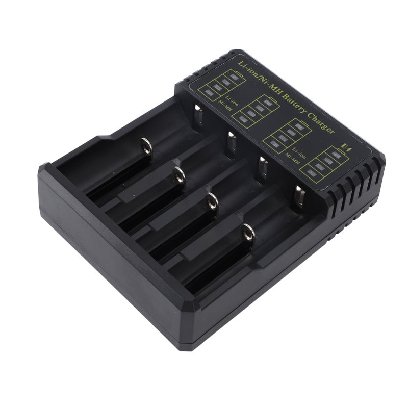 Smart LED Universal USB 4 Slots Battery Charger for Li Ion 26650 18500 18490 18350 17670 14500 10440 16340 RCR123 Ni MH Ni Cd AA AAA AAAA C Batteries - Image 4