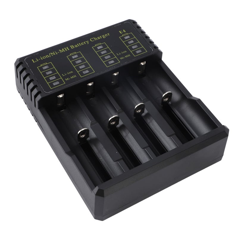 Smart LED Universal USB 4 Slots Battery Charger for Li Ion 26650 18500 18490 18350 17670 14500 10440 16340 RCR123 Ni MH Ni Cd AA AAA AAAA C Batteries - Image 3