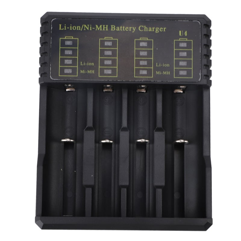 Smart LED Universal USB 4 Slots Battery Charger for Li Ion 26650 18500 18490 18350 17670 14500 10440 16340 RCR123 Ni MH Ni Cd AA AAA AAAA C Batteries - Image 2